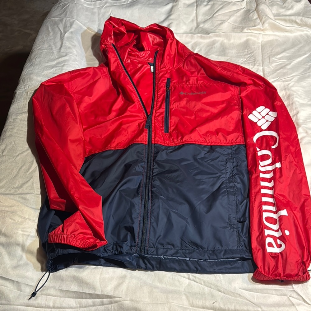 Columbia Men's Red and Black Jacket